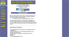 Desktop Screenshot of drybonesproject.com